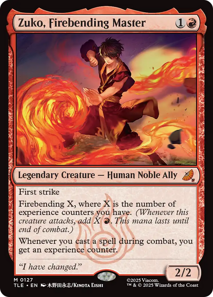 Zuko, Firebending Master [Avatar: The Last Airbender: Eternal-Legal] | Chromatic Games
