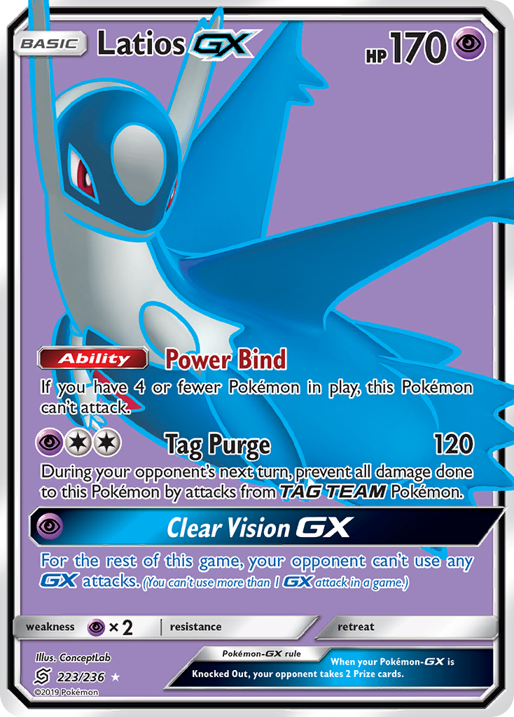 Latios GX (223/236) [Sun & Moon: Unified Minds] | Chromatic Games