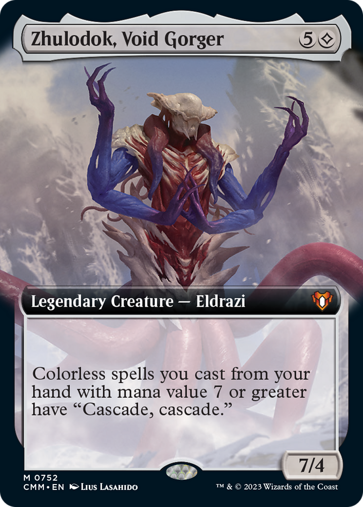 Zhulodok, Void Gorger (Extended Art) [Commander Masters] | Chromatic Games