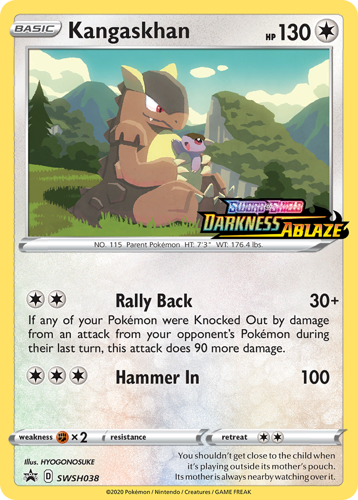 Kangaskhan (SWSH038) (Prerelease Promo) [Sword & Shield: Black Star Promos] | Chromatic Games