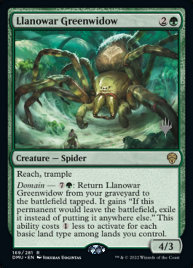 Llanowar Greenwidow (Promo Pack) [Dominaria United Promos] | Chromatic Games