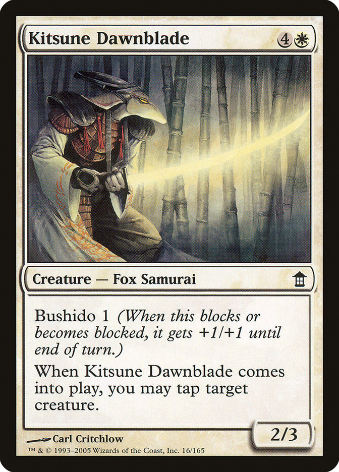 Kitsune Dawnblade [Saviors of Kamigawa] | Chromatic Games