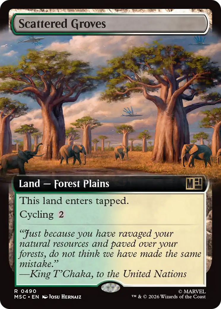 Scattered Groves (Extended Art) [Marvel Super Heroes Commander] | Chromatic Games
