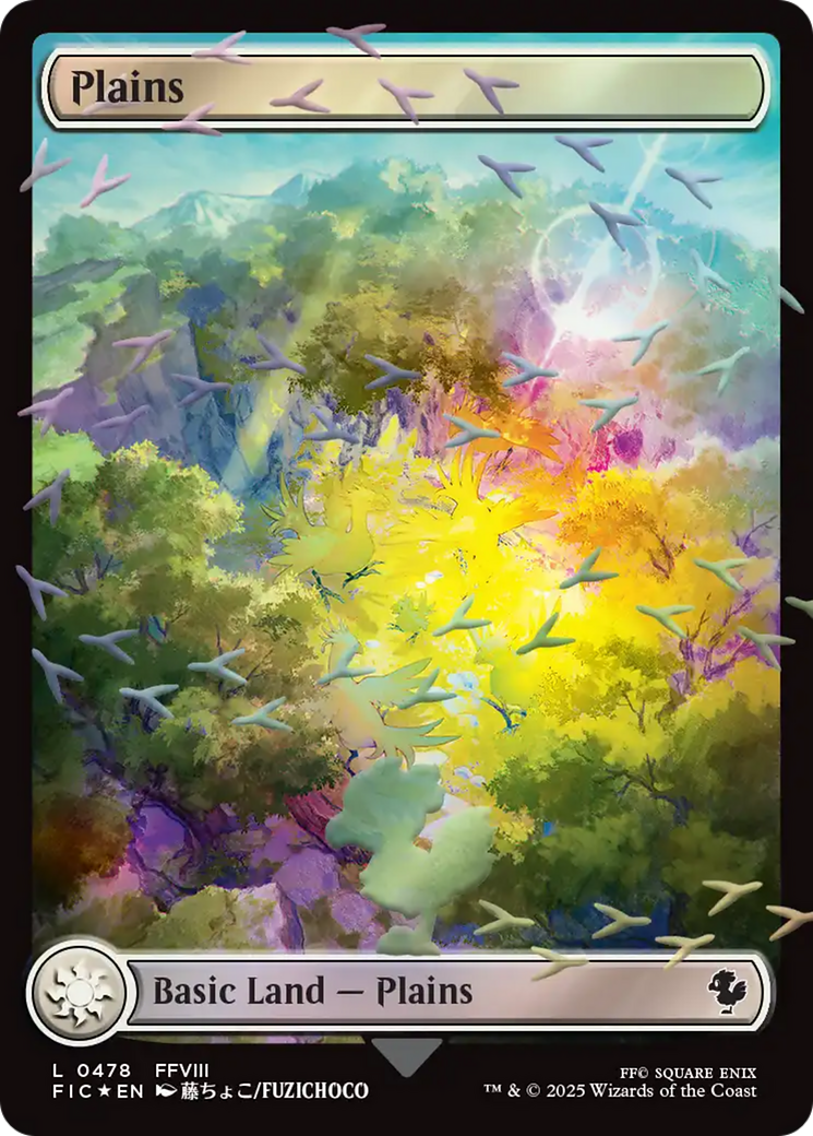 Plains (Chocobo Track Foil) [FINAL FANTASY Commander] | Chromatic Games