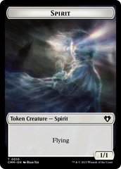 Spirit (0010) // Construct (0041) Double-Sided Token [Commander Masters Tokens] | Chromatic Games