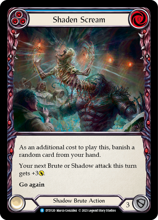 Shaden Scream (Blue) [DTD120] (Dusk Till Dawn)  Rainbow Foil | Chromatic Games