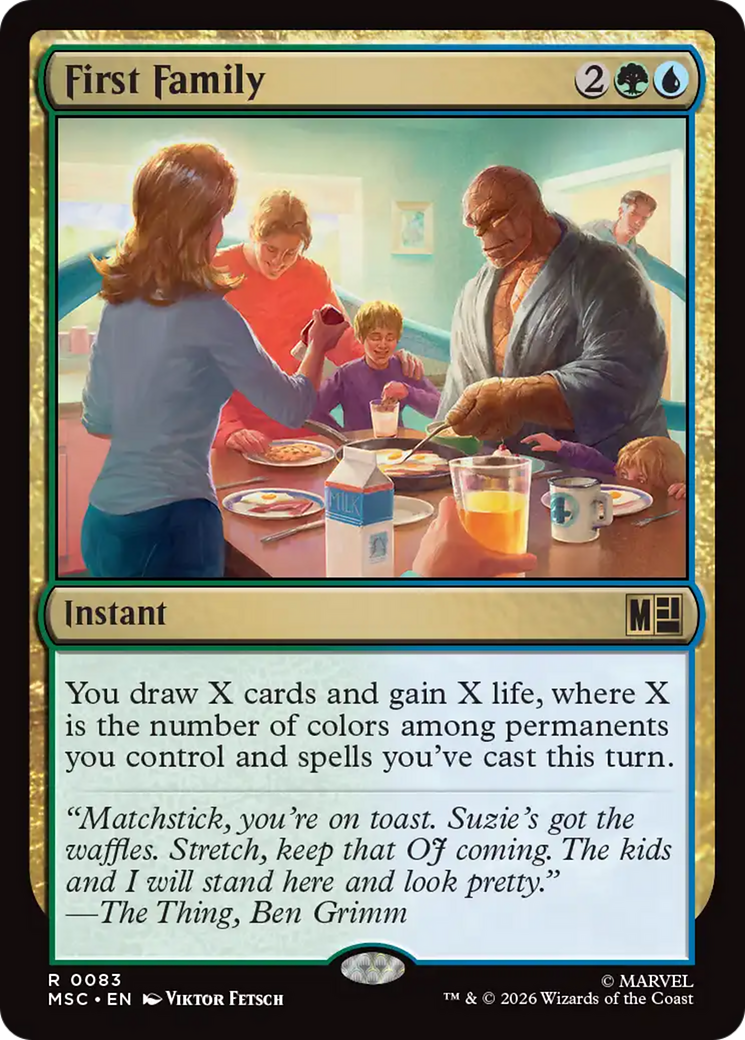 First Family (Surge Foil) [Marvel Super Heroes Commander] | Chromatic Games