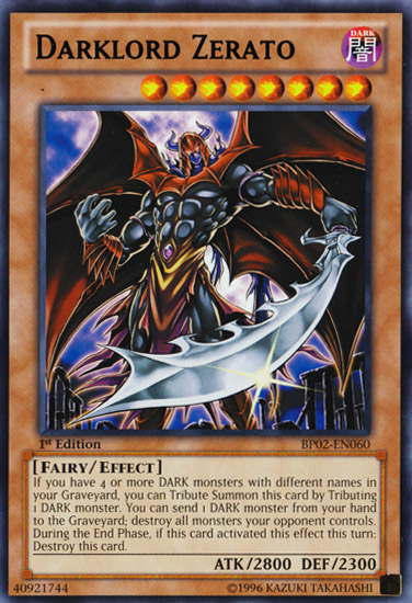 Darklord Zerato [BP02-EN060] Mosaic Rare | Chromatic Games
