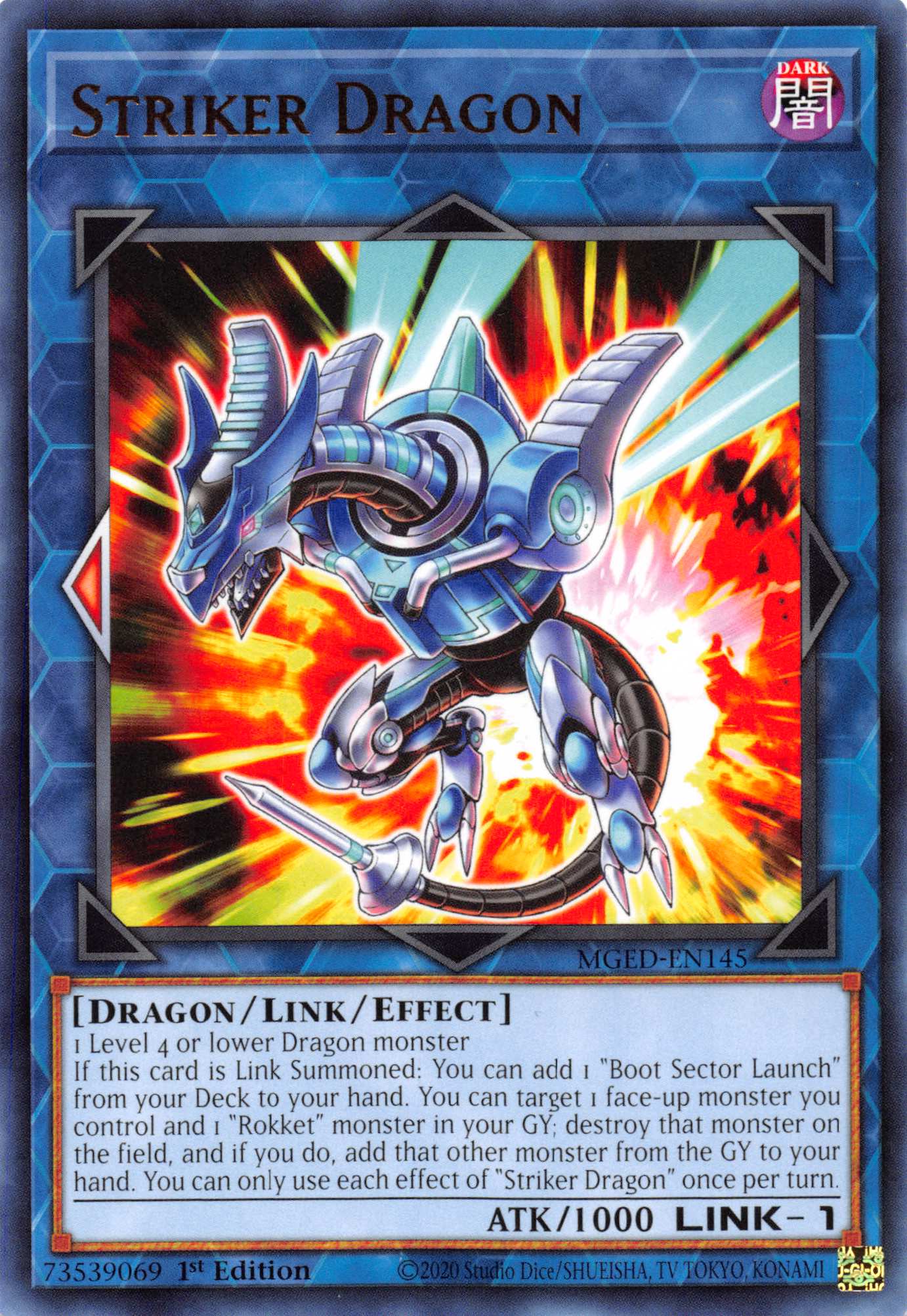 Striker Dragon [MGED-EN145] Rare | Chromatic Games