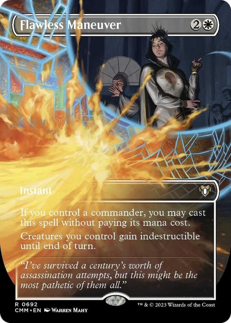 Flawless Maneuver (Borderless Alternate Art) [Commander Masters] | Chromatic Games