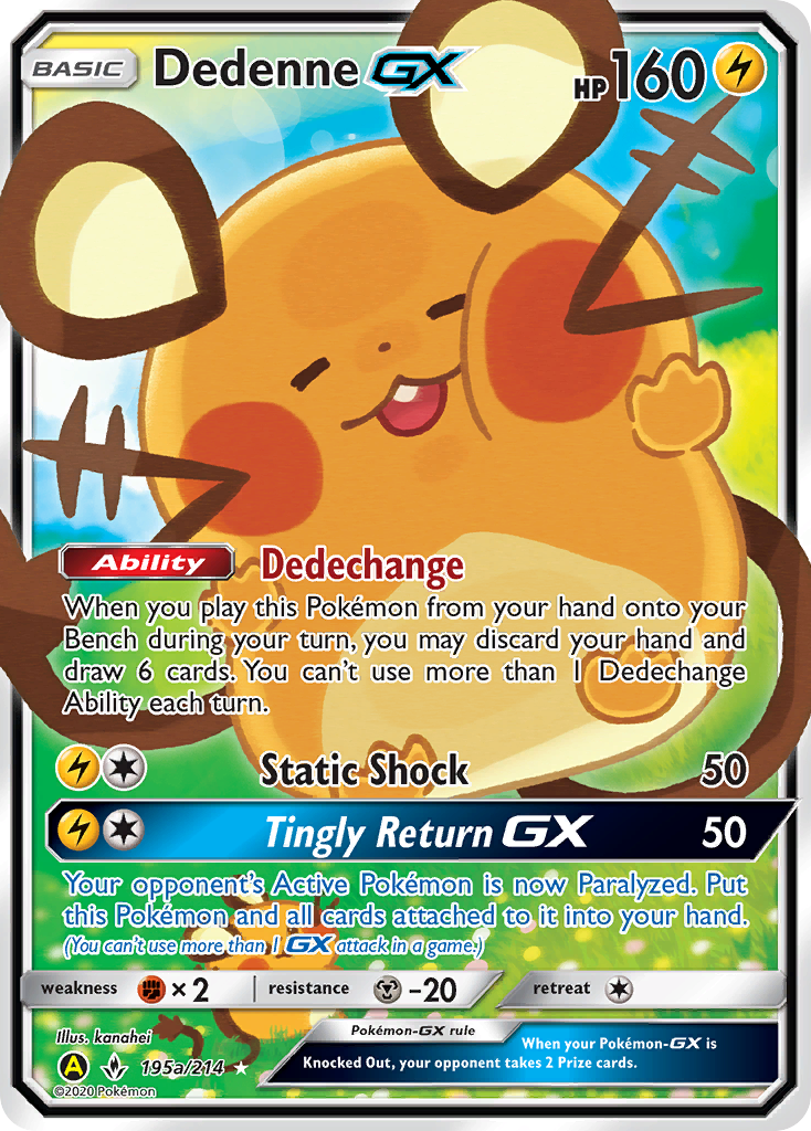 Dedenne GX (195a/214) [Alternate Art Promos] | Chromatic Games