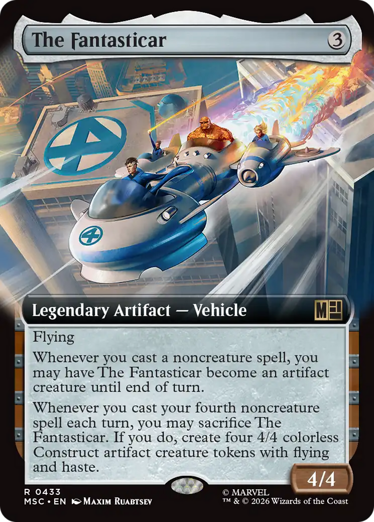 The Fantasticar (Extended Art) [Marvel Super Heroes Commander] | Chromatic Games