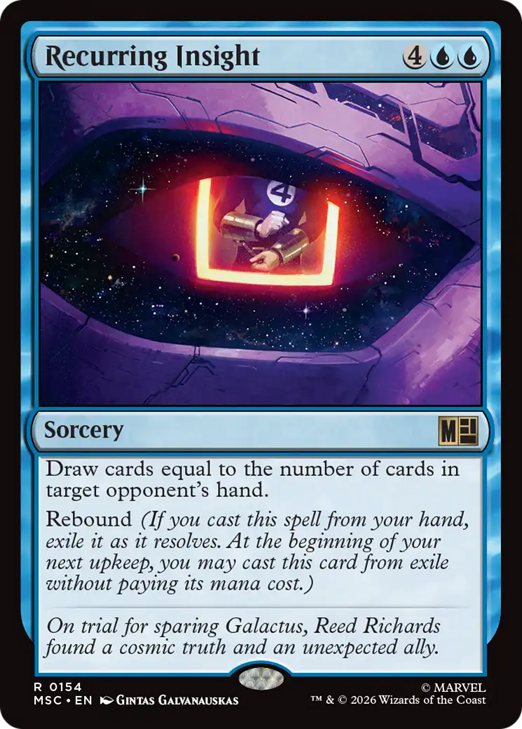 Recurring Insight (Surge Foil) [Marvel Super Heroes Commander] | Chromatic Games