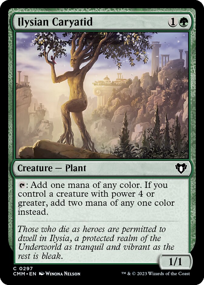 Ilysian Caryatid 297 (Commander Masters)  - Foil | Chromatic Games