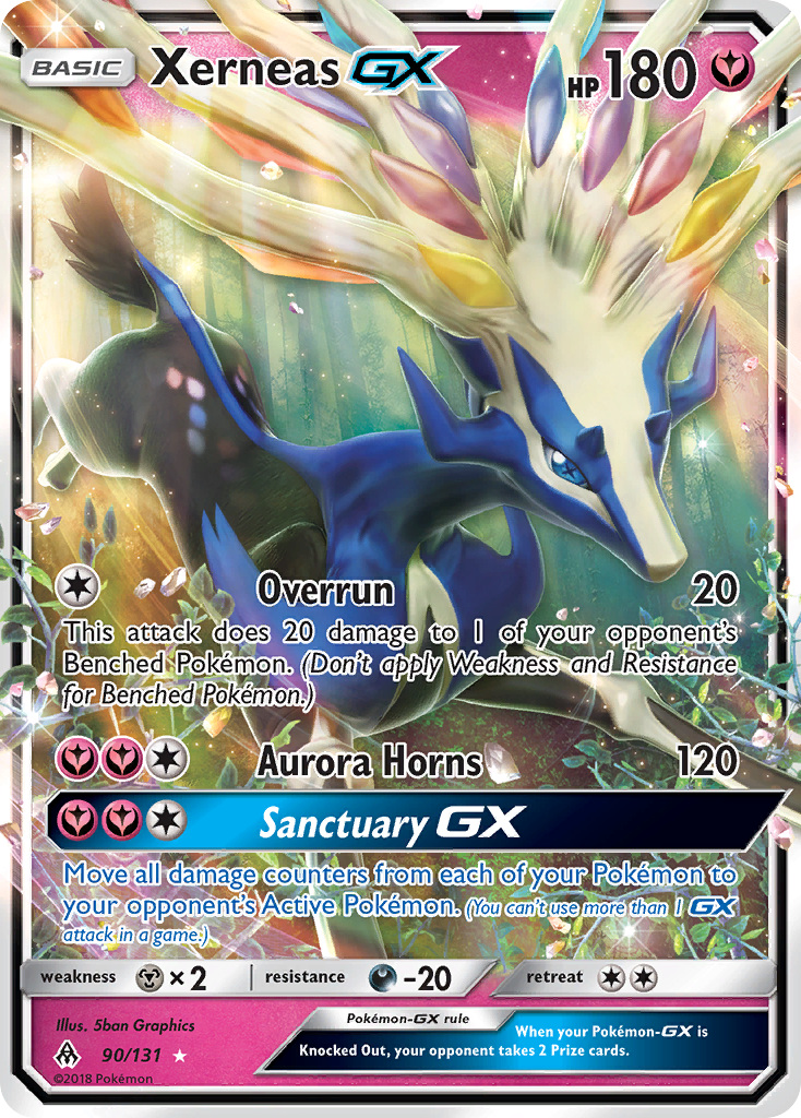 Xerneas GX (90/131) [Sun & Moon: Forbidden Light] | Chromatic Games