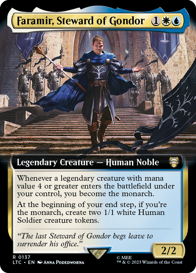 Faramir, Steward of Gondor (Extended Art) [The Lord of the Rings: Tales of Middle-Earth Commander] | Chromatic Games