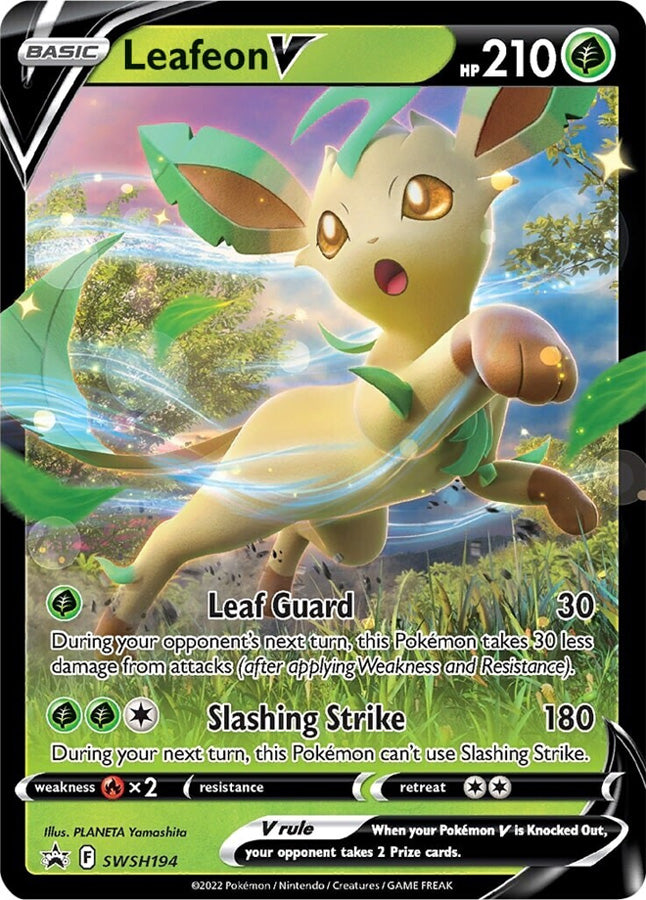 Leafeon V (SWSH194) [Sword & Shield: Black Star Promos] | Chromatic Games