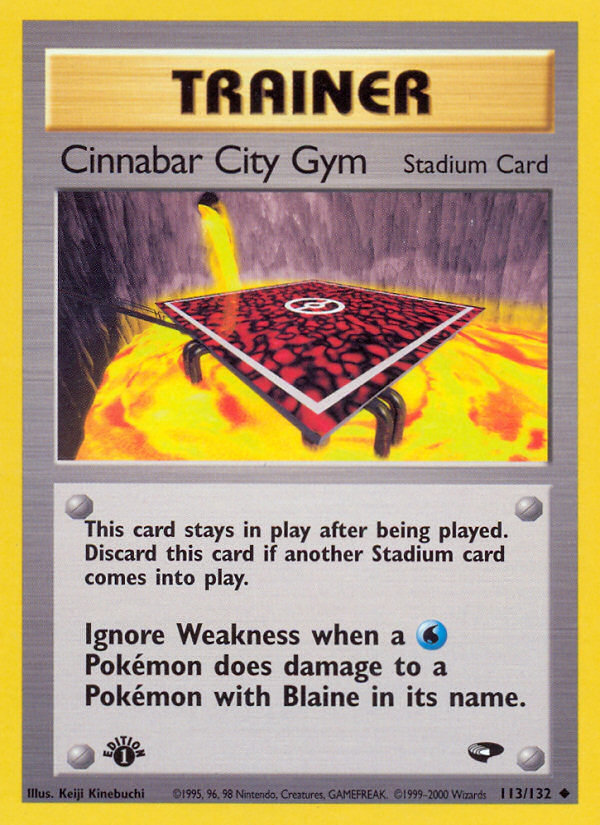 Cinnabar City Gym (113/132) [Gym Challenge 1st Edition] | Chromatic Games