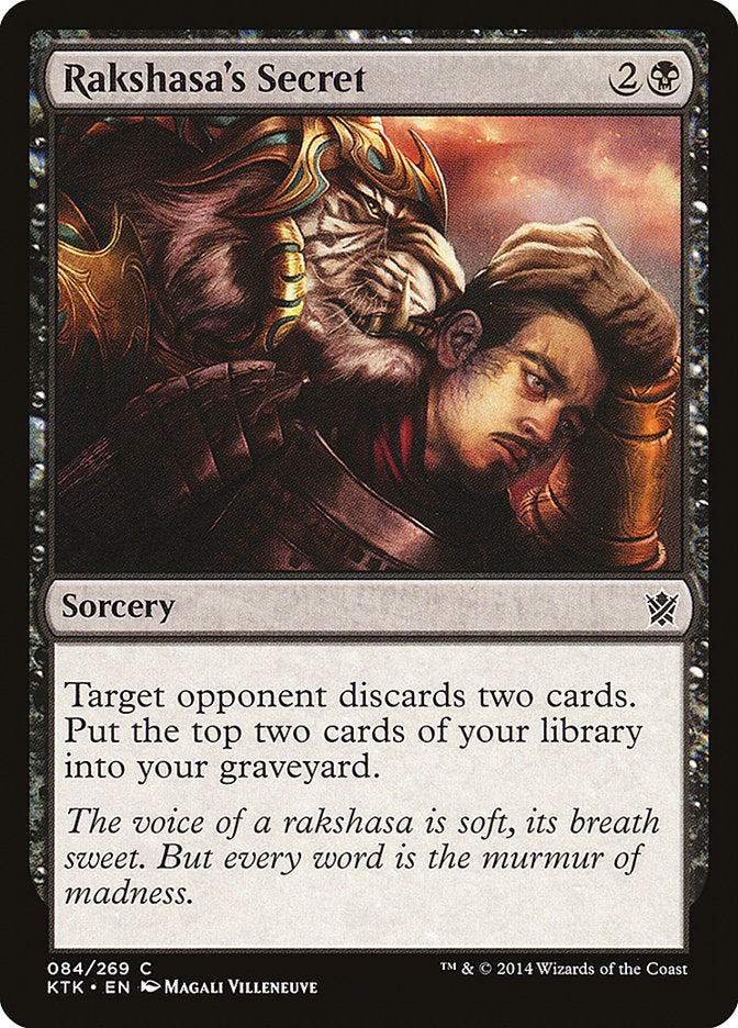 Rakshasa's Secret 84/269 (Khans of Tarkir)  | Chromatic Games