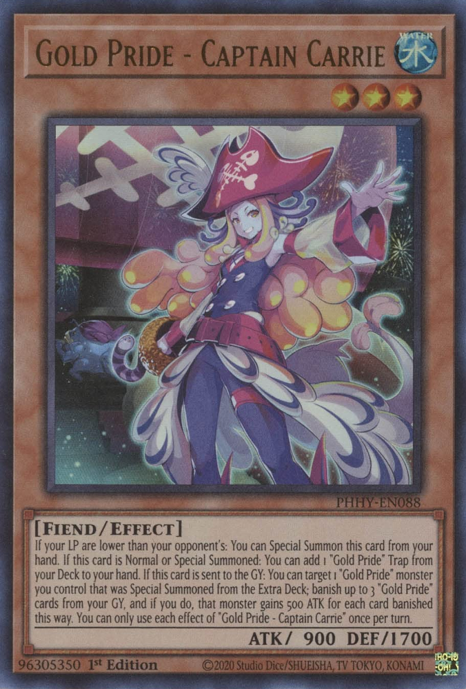 Gold Pride - Captain Carrie [PHHY-EN088] Ultra Rare | Chromatic Games