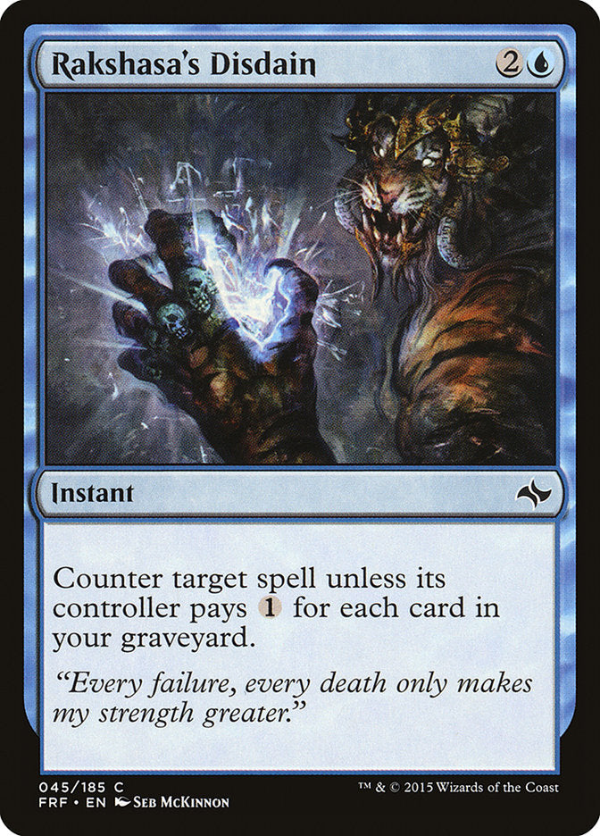 Rakshasa's Disdain 45/185 (Fate Reforged)  | Chromatic Games
