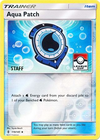 Aqua Patch (119/145) (League Promo Staff) [Sun & Moon: Guardians Rising] | Chromatic Games