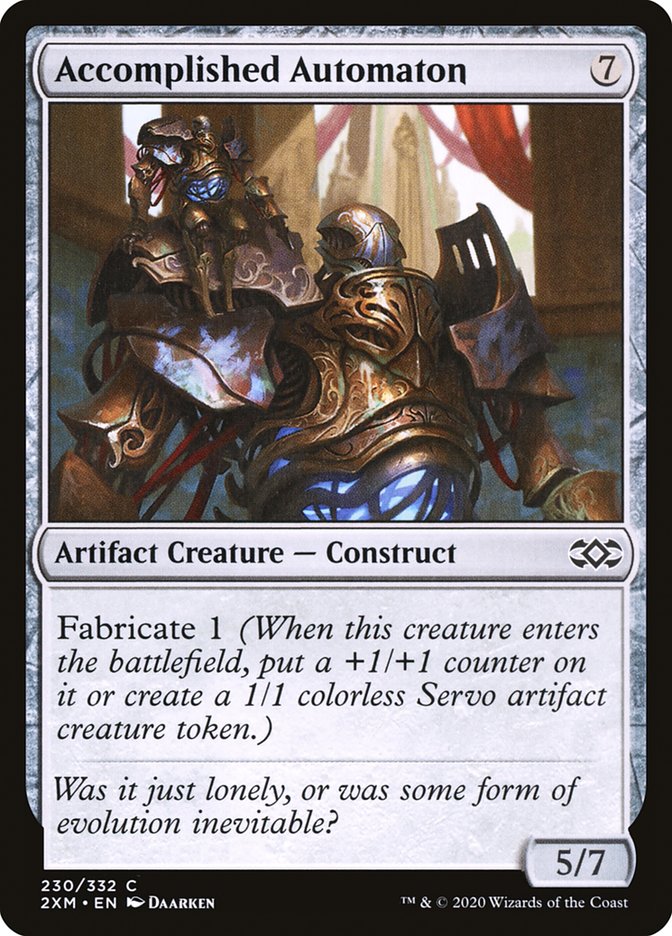 Accomplished Automaton 230/332 (Double Masters)  - Foil | Chromatic Games