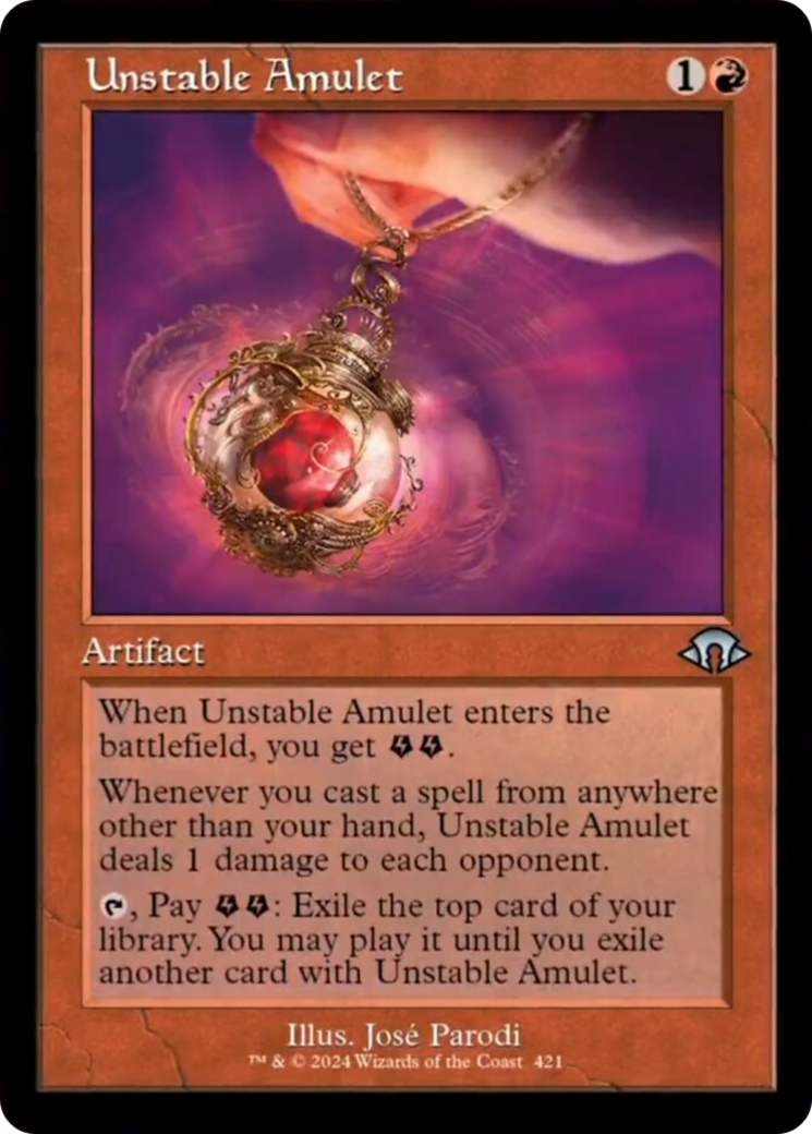 Unstable Amulet (Retro) [Modern Horizons 3] | Chromatic Games