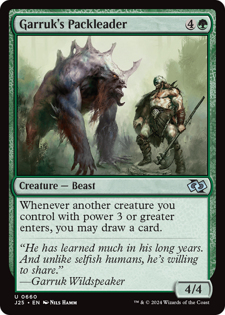 Garruk's Packleader [Foundations Jumpstart] | Chromatic Games