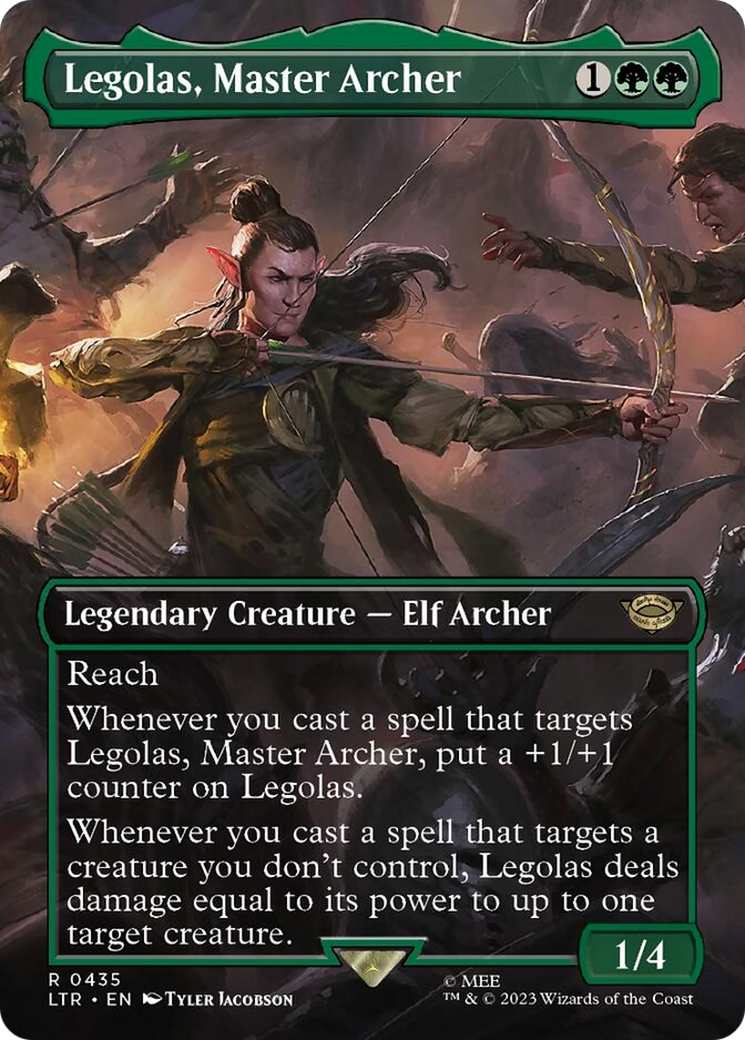 Legolas, Master Archer (Borderless Alternate Art) [The Lord of the Rings: Tales of Middle-Earth] | Chromatic Games