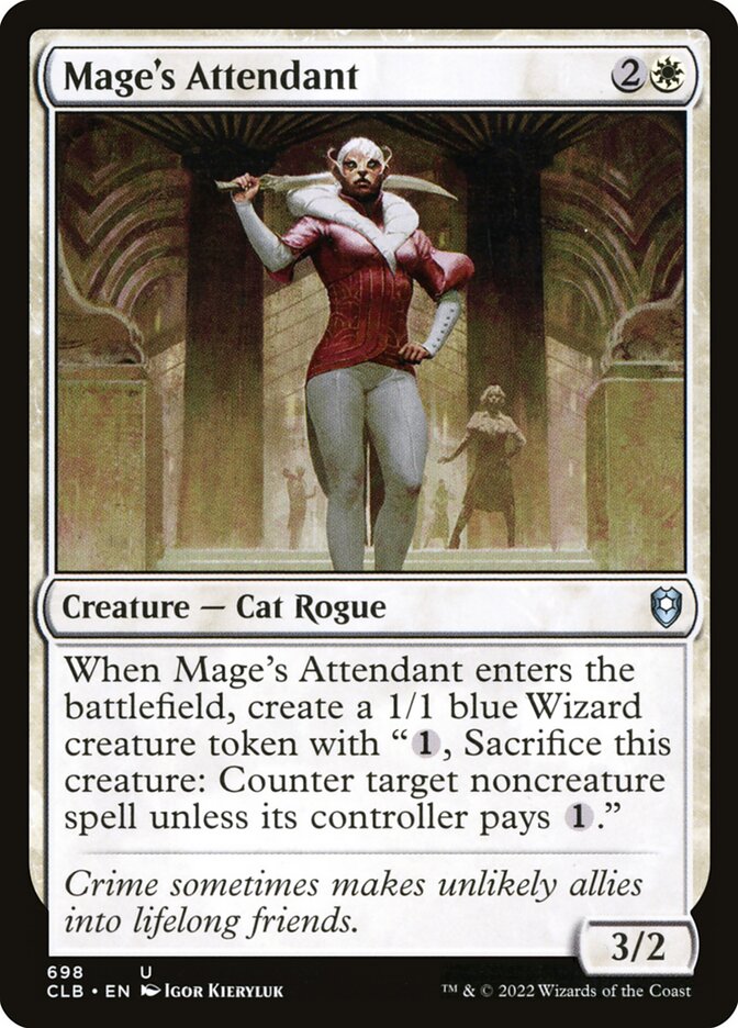 Mage's Attendant 698 (Commander Legends: Battle for Baldur's Gate)  | Chromatic Games