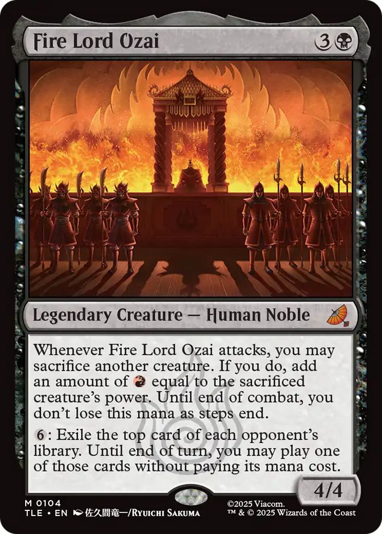 Fire Lord Ozai [Avatar: The Last Airbender: Eternal-Legal] | Chromatic Games