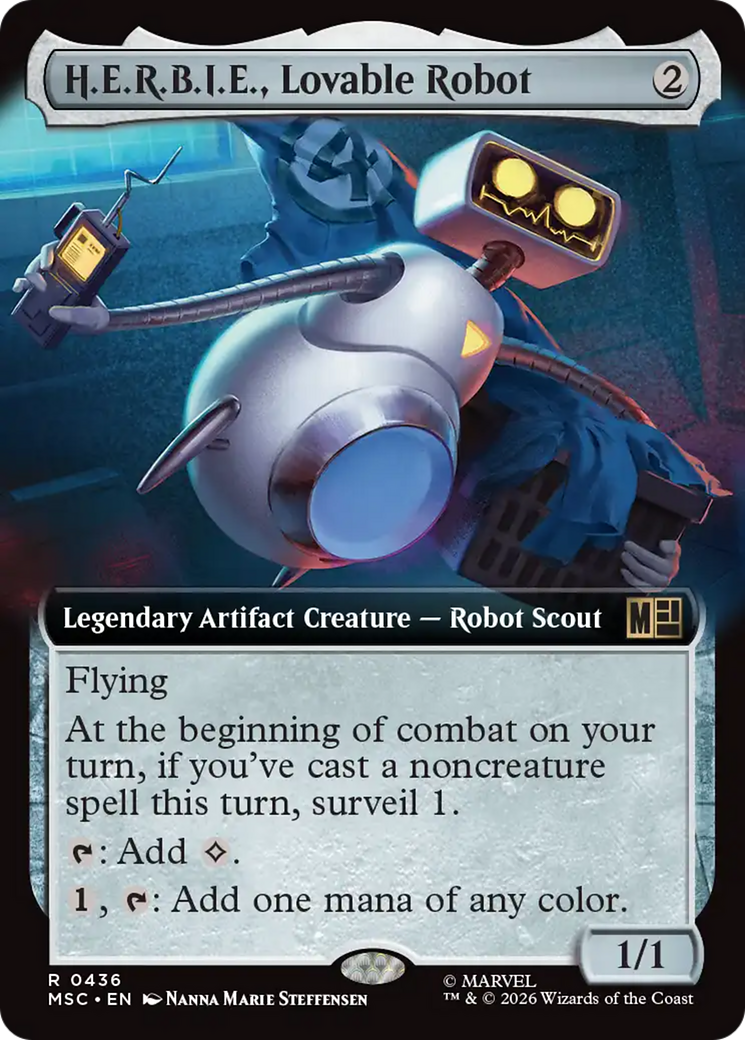 H.E.R.B.I.E., Lovable Robot (Extended Art) [Marvel Super Heroes Commander] | Chromatic Games
