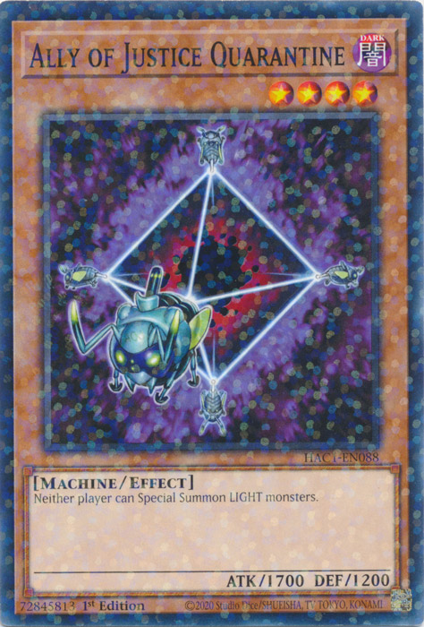 Ally of Justice Quarantine (Duel Terminal) [HAC1-EN088] Common | Chromatic Games