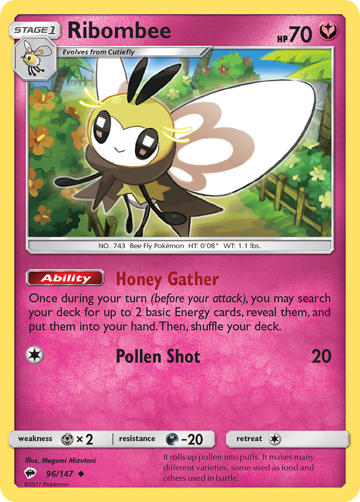 Ribombee (96/147) [Sun & Moon: Burning Shadows] | Chromatic Games