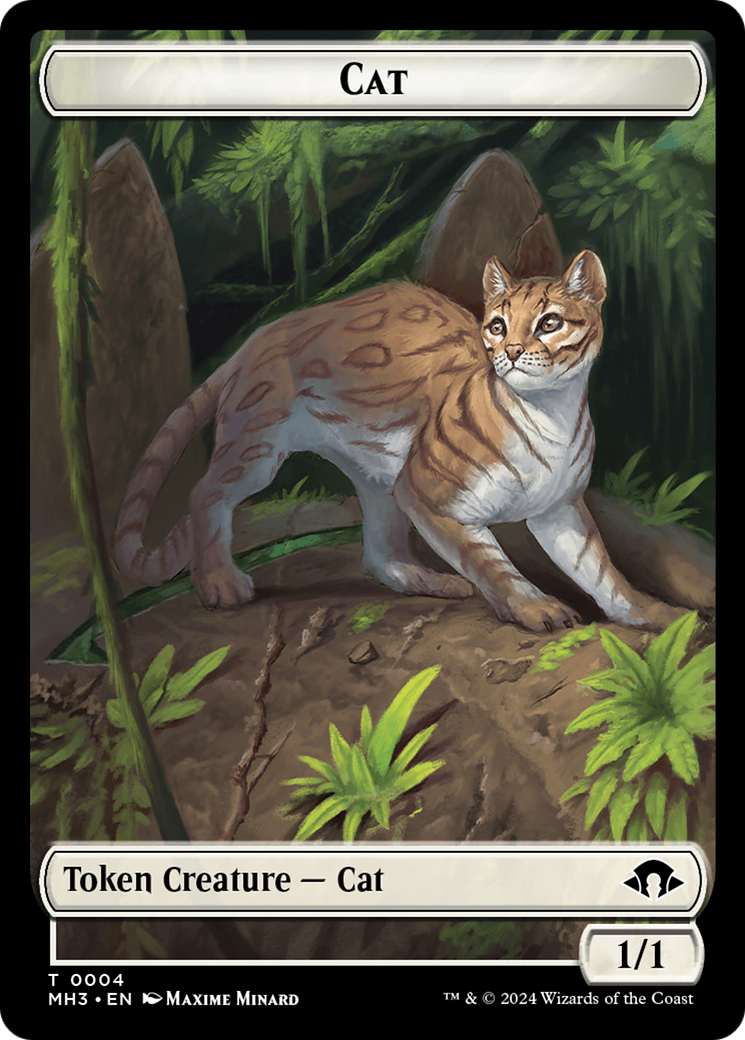 Cat // Energy Reserve Double-Sided Token [Modern Horizons 3 Tokens] | Chromatic Games