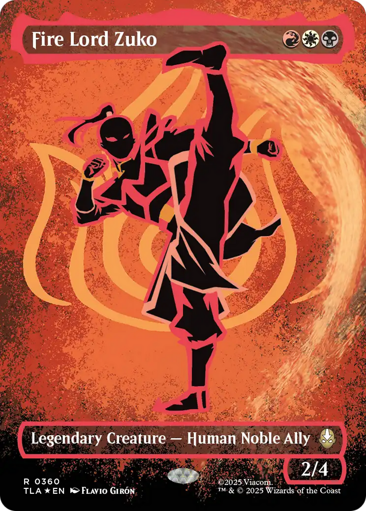 Fire Lord Zuko (Borderless Battle Pose) [Avatar: The Last Airbender] | Chromatic Games