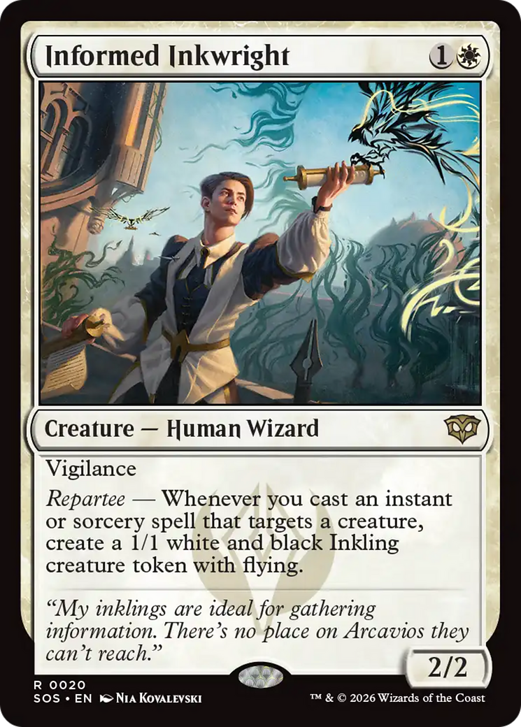 Informed Inkwright [Secrets of Strixhaven] | Chromatic Games