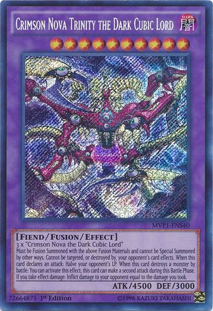Crimson Nova Trinity the Dark Cubic Lord [MVP1-ENS40] Secret Rare | Chromatic Games
