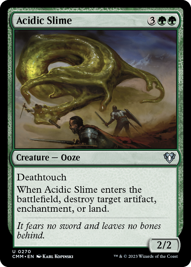 Acidic Slime [Commander Masters] | Chromatic Games