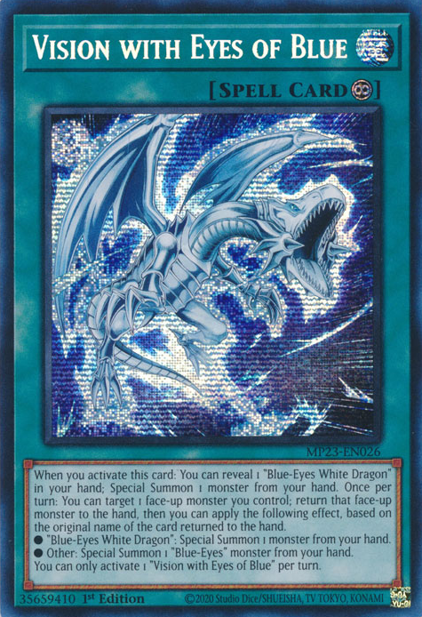 Vision with Eyes of Blue [MP23-EN026] Prismatic Secret Rare | Chromatic Games