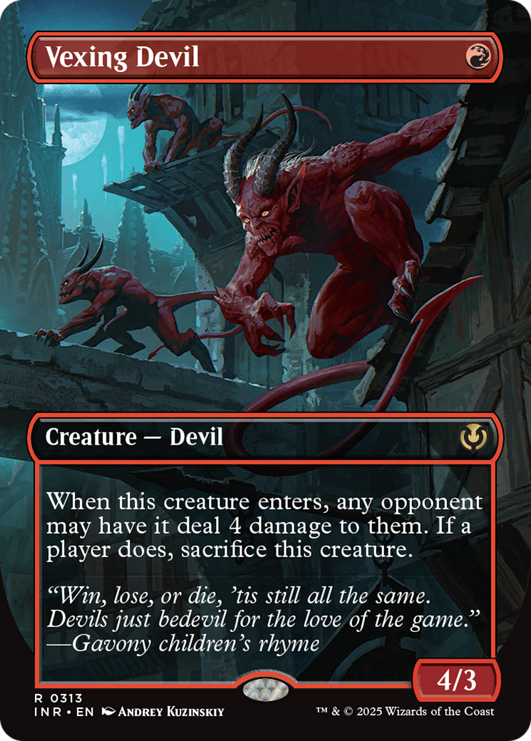 Vexing Devil (Borderless) [Innistrad Remastered] | Chromatic Games