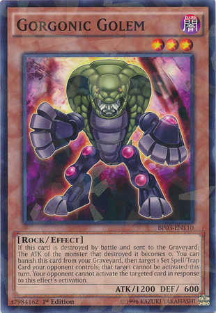 Gorgonic Golem [BP03-EN110] Shatterfoil Rare | Chromatic Games