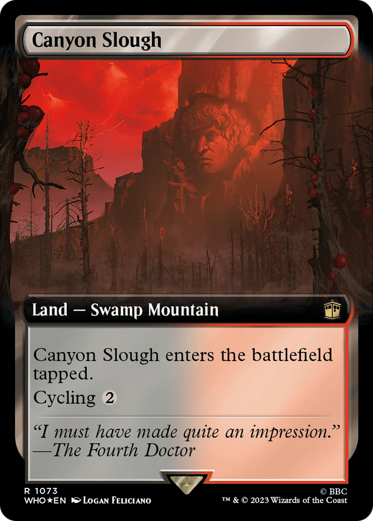 Canyon Slough (Extended Art) (Surge Foil) [Doctor Who] | Chromatic Games