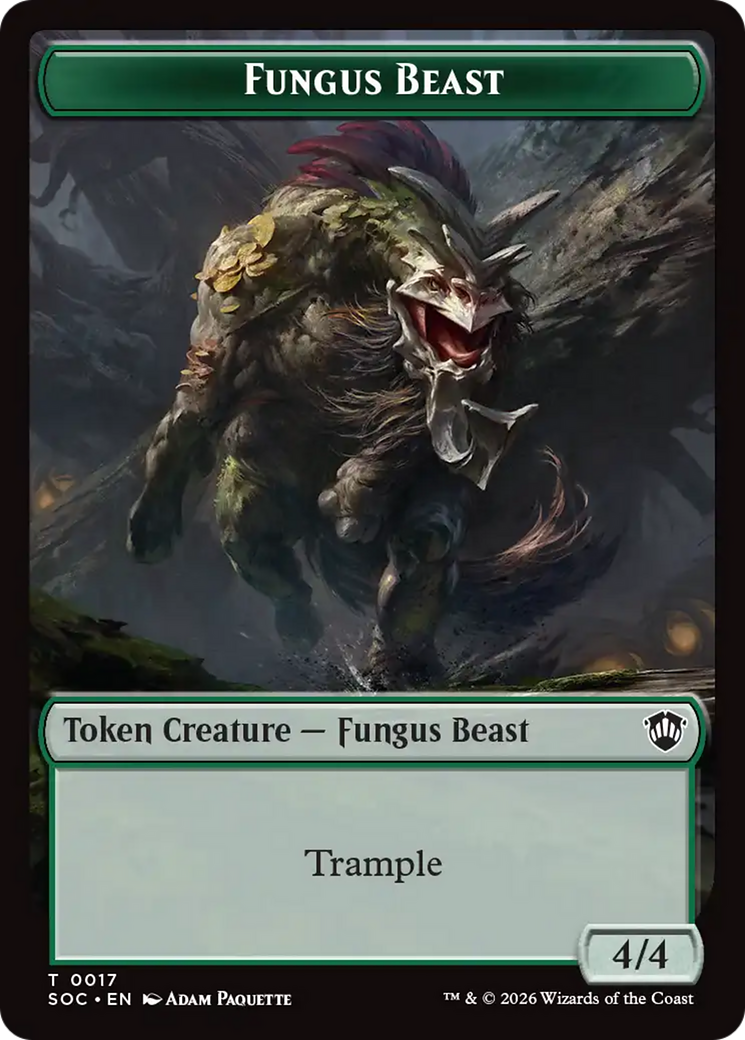 Goat // Fungus Beast Double-Sided Token [Secrets of Strixhaven Commander Tokens] | Chromatic Games