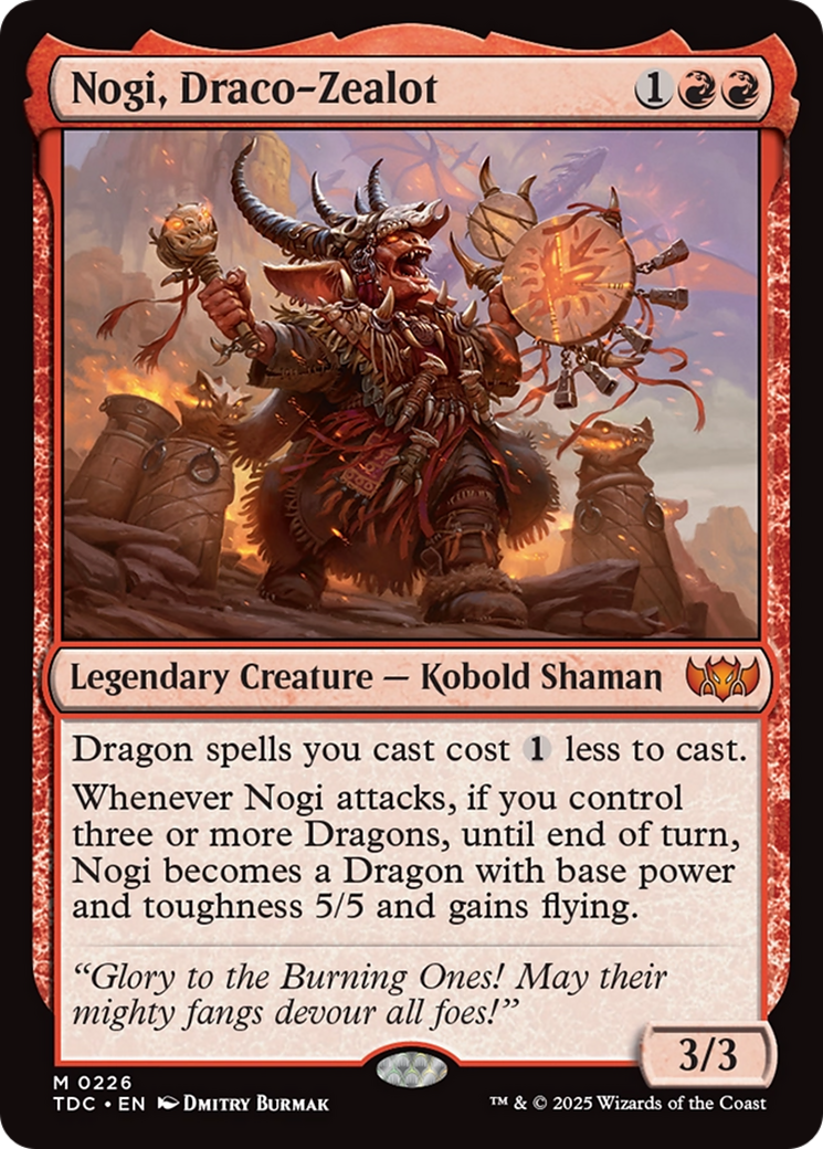 Nogi, Draco-Zealot [Tarkir: Dragonstorm Commander] | Chromatic Games