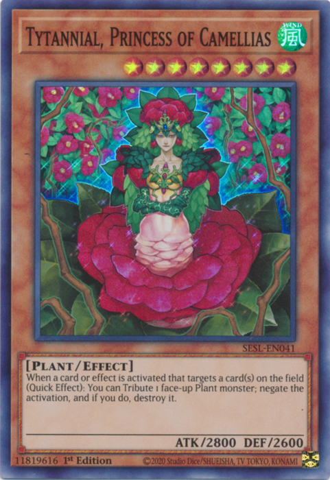 Tytannial, Princess of Camellias [SESL-EN041] Super Rare | Chromatic Games