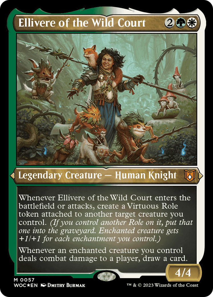Ellivere of the Wild Court (Display Commander) [Wilds of Eldraine Commander] | Chromatic Games
