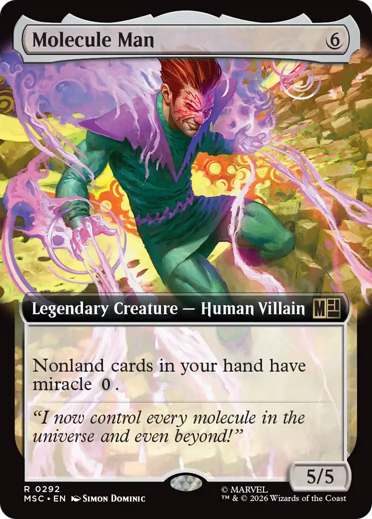 Molecule Man (Extended Art) [Marvel Super Heroes Commander] | Chromatic Games