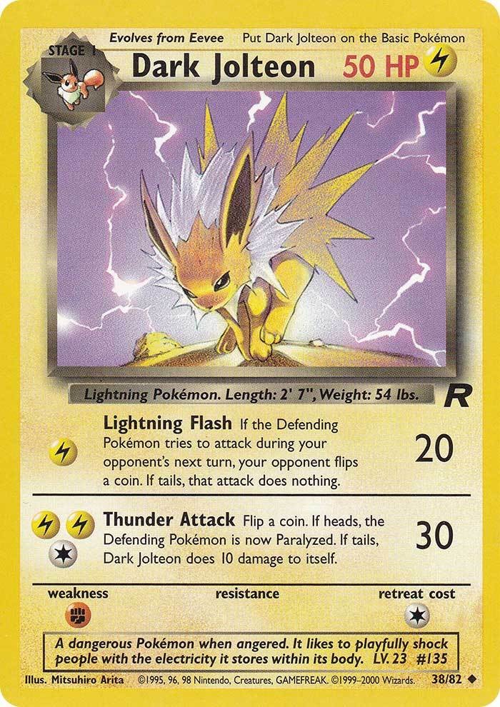 Dark Jolteon (38/82) [Team Rocket Unlimited] | Chromatic Games